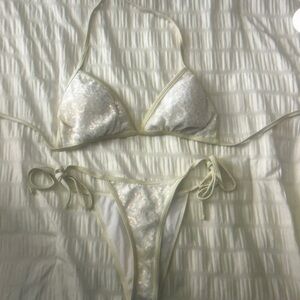 Cream Lace Bra Intimates Sleepwear